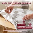 thumbnail image 3 of Round Picnic Tablecloth Wipeable Flannel Backed PVC Tablecloth for 36" - 44" Table Waterproof Elastic Fitted Table Cover for Camping Indoor Outdoor, 3 of 7