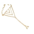 thumbnail image 1 of Alilang Golden Tone Triforce Triangles Power Synergy Utmost Magic Glory Ring Bracelet, 1 of 5