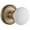 Gold, variant on Grandeur 800435 Georgetown Solid Brass Rose Privacy Knob Set - Nickel