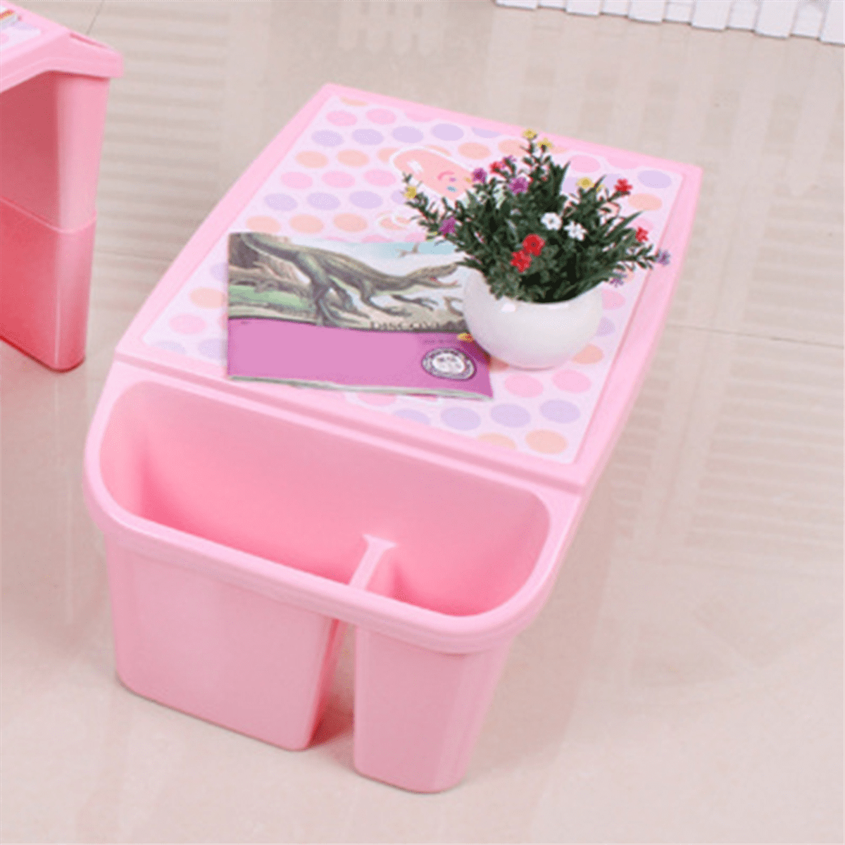 HOT Kids Lap Desk Tray, Portable Tray Plastic for Bed Classroom Laptop Car Activity Dining Floor Pink