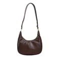 thumbnail image 1 of Bolso de hombro JYG Small Hobo para mujer, retro, color café en forma de media luna, 1 of 6