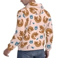 thumbnail image 3 of Hoodies for Men - Funny Cute Cartoon Cat Brown Long Sleeve Comfrt Men'S Fashion Hoodies & Sweatshirts, Sweatshirts for Men Hoodies Pullover Clothing Clothes with Pouch, 3 of 7