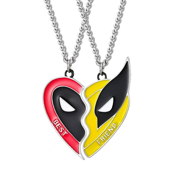 Necklace,Mens Friendship Necklace,Women's BFF Necklace for 2, Gifts for Men and Women