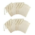 thumbnail image 5 of Mandala Crafts Cotton Muslin Bags with Drawstring - Natural Cotton Drawstring Bags - Unbleached Cloth Sachet Bags Empty Drawstring Pouch Set for Favor Gift 15 PCs 8X12 Inches, 5 of 6