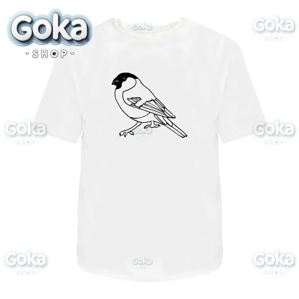 Camisetas con estampado de pájaro Bullfinch ropa para hombre camisetas y camisetas nuevas Camiseta estampada de algodón para mujer ropa Y2K camiseta divertida bonita