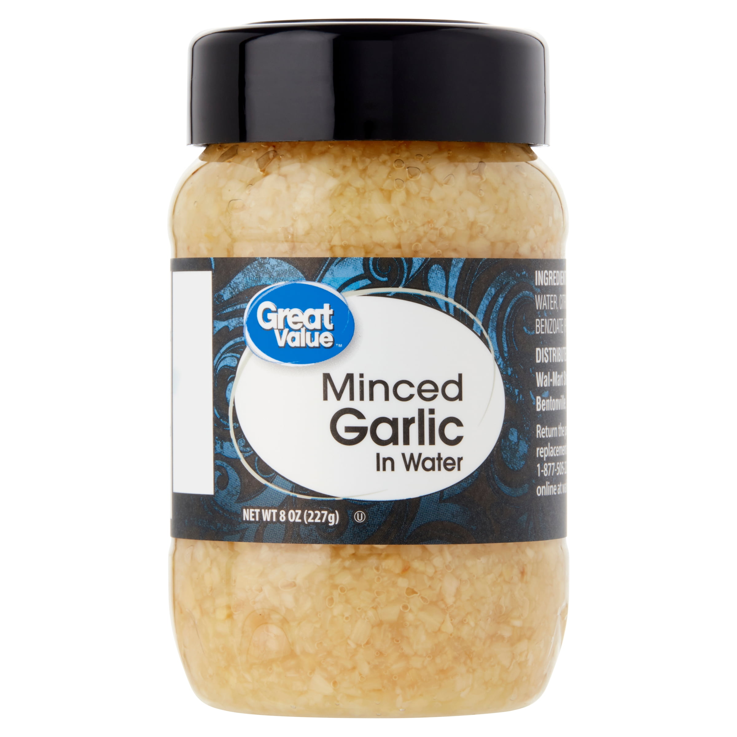 Great Value Minced Garlic in Water, 8 oz