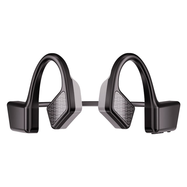 Matsuzay Auriculares de conducción ósea, inalámbricos, portátiles, compatibles con Bluetooth, 5,0, 145mAh, auriculares de música con Cables de audio/vídeo Negro