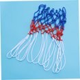 thumbnail image 3 of OULII Filets de Basket Tressés Multicolores 2Ensemble Filet Carré Standard Officiel Intérieur Extérieur, 3 of 6