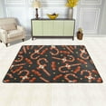 thumbnail image 2 of SKYSONIC 36x24in Halloween Candy Cane Area Rug, Skull Sweets Non-Slip Floor Carpet for Indoor Living Dining Room Bedroom, 2 of 7