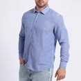 thumbnail image 6 of Mens Button Down Shirt Cotton Linen Casual Long Sleeve Shirts Collared Hippie Beach Vacation Cruise Tops, 6 of 6