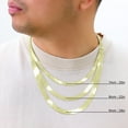 thumbnail image 6 of Nuragold 10K Real Yellow Gold Solid Herringbone Flexible Chain Necklace 16"-24" (3mm-9mm) Italian Jewelry for Men & Women, 6 of 23