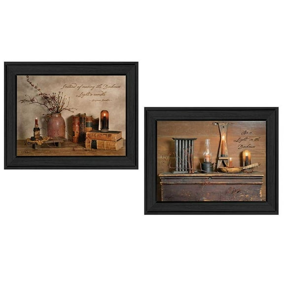 "Candles" Framed Wall Art for Living Room & Bedroom Decoration by Billy Jacobs