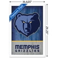 thumbnail image 3 of NBA Memphis Grizzlies - Logo 18 Wall Poster, 14.725" x 22.375", Framed, 3 of 5