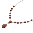 thumbnail image 3 of Red Jasper  Mix Silvertone Necklace for Women Jewelry for Women Size 18-20" Ct 57.4 Birthday Christmas Gifts, 3 of 6