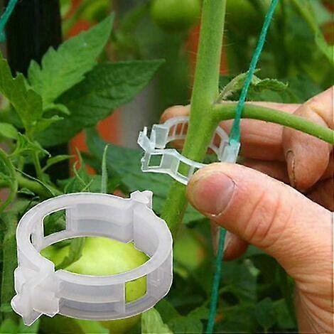 EternaNest 100Pcs Garden Plant Clips, Plant Ties, Vine Twine, Trellis, Vegetable