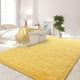 thumbnail image 3 of Alfombra suave de felpa amarilla FlyDoit, 183 x 274 cm, 3 of 9