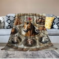 thumbnail image 2 of Nawypu Horse Blanket Horse Gifts for Girl, Christmas Birthday Horse Gifts for Women,Gifts for Daughter Friend Horse Lovers,Horse Dream Catcher Flower Print Soft Throw Blanket for Couch Bedding, 2 of 6