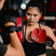 thumbnail image 3 of Spall Pro US Heavy Punching MMA Synthetic Leather 8 Oz Boxing Gloves For Men & Women (Red), 3 of 5