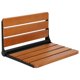 thumbnail image 1 of Asiento de ducha plegable, banco de ducha de teca plegable montado en la pared, 1 of 6