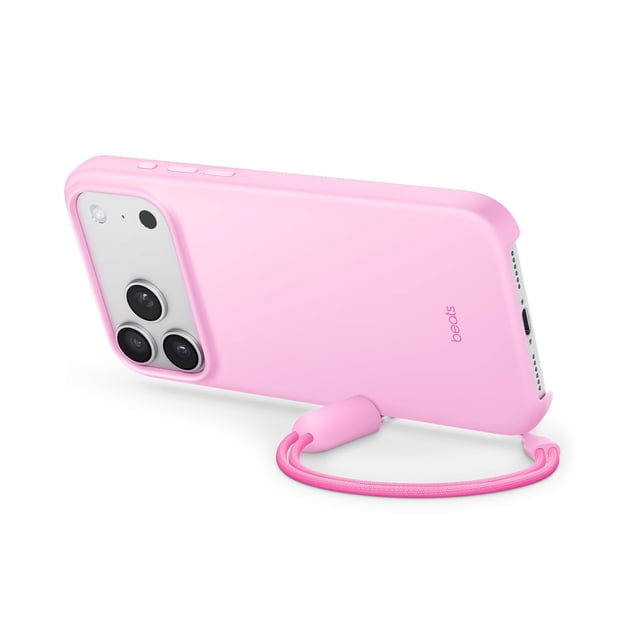 Funda Beats para iPhone 17 Pro Max con soporte y MagSafe rosa