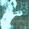 thumbnail image 1 of Ahgly Company Indoor Square Oriental Light Blue Modern Area Rugs, 7' Square, 1 of 4