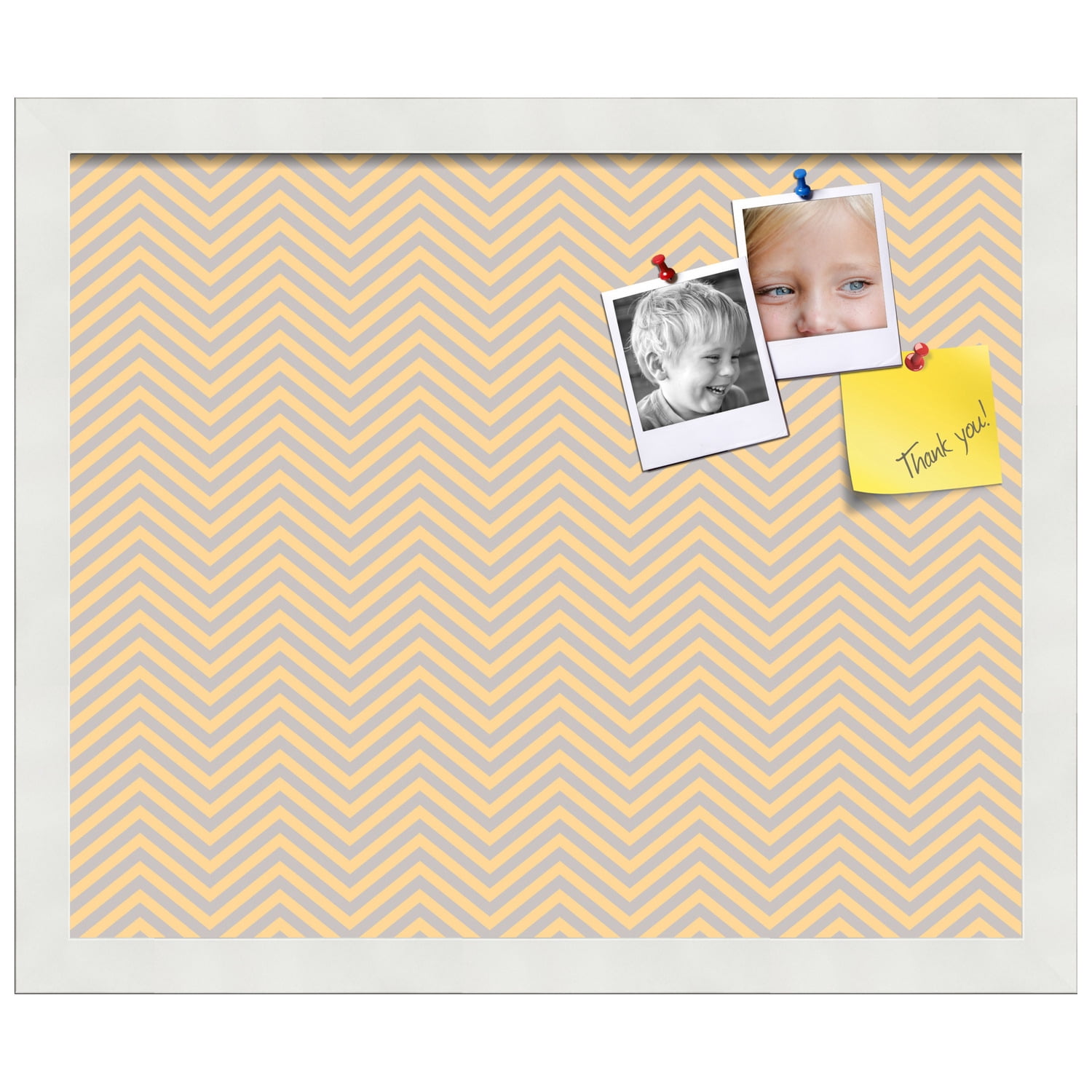 PinPix ArtToFrames 15x12 Custom Cork Bulletin Board    Poster Board Has a Fabric Style Canvas Finish, Framed in Satin White Frame (PinPix-263)