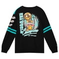 thumbnail image 3 of Men's Mitchell & Ness  Turquoise San Antonio Spurs All Over Pullover Sweatshirt, 3 of 4