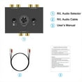 thumbnail image 2 of kurtrusly Two-way L/R Stereo Audio Switcher 2 In 1 Out/1 In 2 Out Button Control Professional Cellphone Loudspeaker Splitter Accessories, 2 of 7