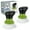 Green, variant on MR.Siga Dish Scrub Brush for Kitchen, Palm Brush Dish Scrubber with Ergonomic Grip,Nylon Brush, Gray, Pack of 2,