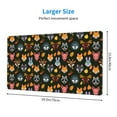 thumbnail image 2 of Naloa Forest Animal Faces Gaming Mouse Pad Large Mouse Mat Long Extended Desk Pad Non-Slip Rubber Mice Pads Stitched Edges Thin Pad (16x29.5 Inch), 2 of 8