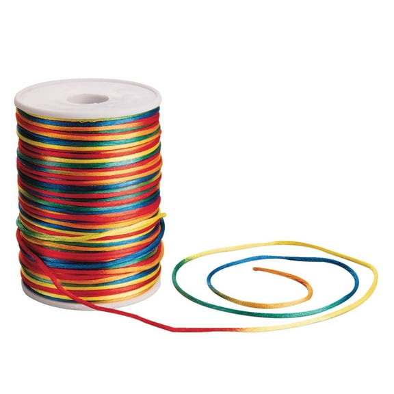 Rattail Cord, Rainbow Ombre - 144 Yards