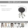 thumbnail image 5 of YouLoveIt Elastic Telescopic Detachable Chair Cover Cushion Cover Round Bar Stool Chair Covers Seat Cushion Slipcover Protector for Home Decor, Dining Room Bar Wedding Party Decor, 5 of 5