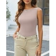 thumbnail image 6 of Zeagoo Womens Summer Tops Casual Going Out Tops Slim Fit Sleeveless Crop Basic Tops Crew Neck Tight Y2k Tops 2025, 6 of 6