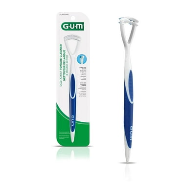 GUM Dual-Action Tongue Cleaner - Colors May Vary 1 Each