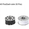 thumbnail image 3 of 2Set Metal Bobbins and Prewound Sewing Thread Set of 20pcs with Bobbin Case for Sewing Machine, Black+White, 3 of 6