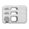 thumbnail image 4 of Seguros para Pestillos para Cajones Soledad 3x gris claro, 4 of 10