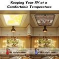 thumbnail image 4 of XYZCANDO Horse RV Window Shade RV Skylight Cover Western Camper Blackout Window Cover Foldable RV Roof Vent Skylight Insulator Window Cover Travel Trailer Must Haves RV Accessories Decor Brown, 4 of 7