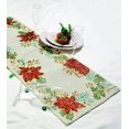thumbnail image 4 of Christmas Cherry Table Runner, Hand Beaded Table Runner, Thanks Giving Gift 13X36 inch, 4 of 10