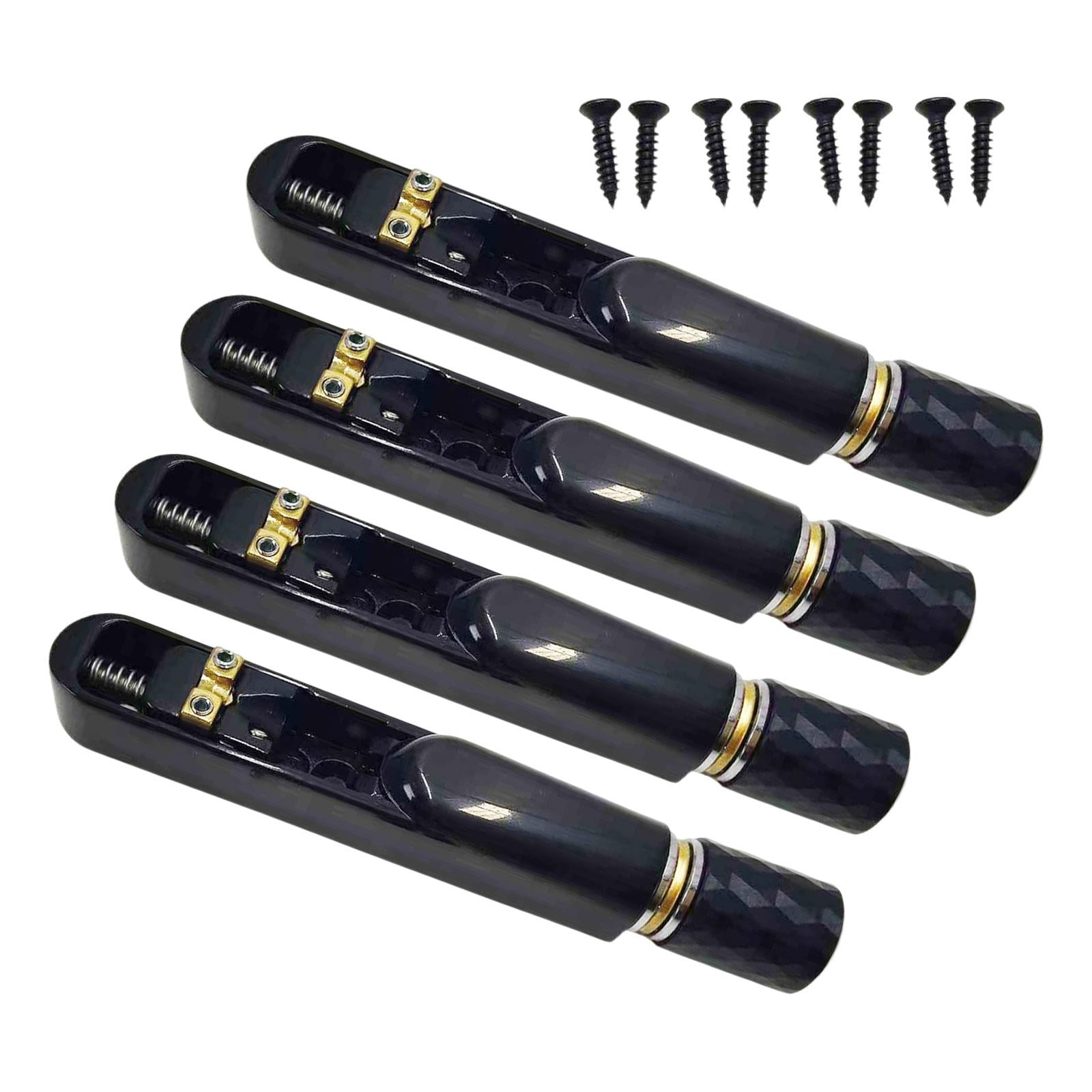 Headless Electric Guitar Bridge String Lock Tailpiece Set Zinc Alloy Compact Design for Bass Guitar Upgrades