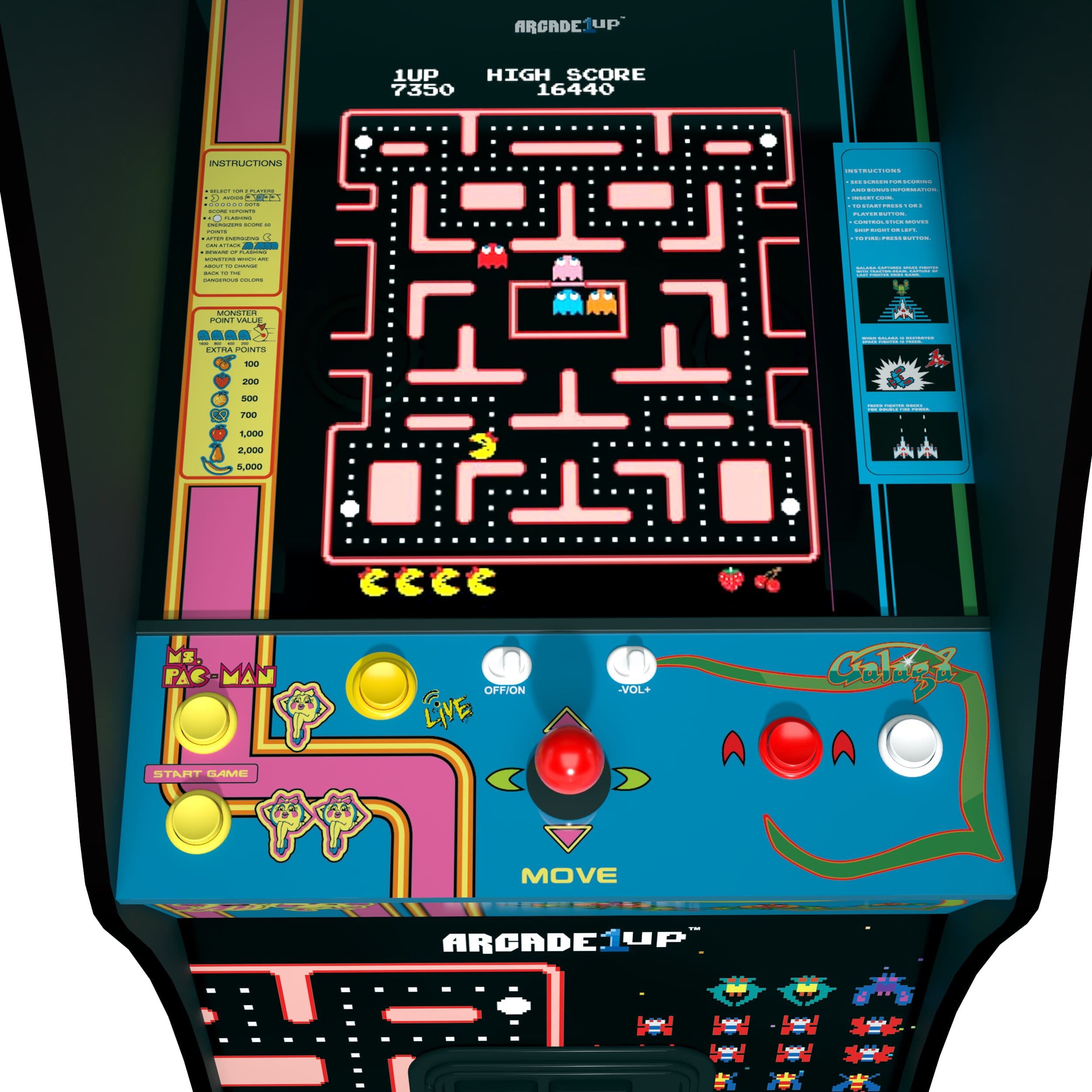 Arcade1up Class of 1981 Ms. Pac-Man/Galaga 5-Game Countercade