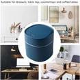 thumbnail image 3 of Elegant Mini Desktop Can - Efficiently Organizes Clutter for Home Kitchen Desk Features Lid for Clean Living Environment, 3 of 5