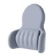thumbnail image 2 of Almohada de soporte lumbar para el cojín de espuma de memoria del automóvil almohada de soporte de cintura ergonómica suave acolchada para viajar para Gris, 2 of 8
