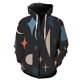 thumbnail image 1 of Sudadera con capucha y cremallera para hombre, diseño abstracto de ojos de tigre, con estampado 3D, estilo Harajuku, manga larga, unisex, ropa de calle genial para adolescentes, 2024, 1 of 6