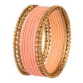 thumbnail image 6 of Efulgenz Indian Bangles for Women Metal Bangles One Dozen Plain Matte Finish Alloy Bangles with Crystal Oxidized Bangles Ball Beaded Bangles Bracelet Bollywood Fashion Statement Jewelry (20 Pcs), 6 of 6