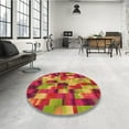 thumbnail image 4 of Ahgly Company Machine Washable Indoor Rectangle Transitional Crimson Red Area Rugs, 4' x 6', 4 of 7