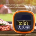 thumbnail image 1 of Double Needle Food Thermometer Kitchen Baking Touch Digital Display Thermometer Probe Type Meat Barbecue Thermometer,1 * Food thermometer kit,Orange, 1 of 9