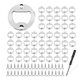 thumbnail image 1 of 80 Piezas Insertos  Para Abrebotellas Abridor Vino De Cerveza Malubero Plateado, 1 of 5