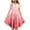 Watermelon Red, variant on WQQZJJ Summer Dresses for Girls, Gradient Round Neck Dress Ruffle Short Sleeve A-Line Dress Knee-Length Sundresses with Pockets