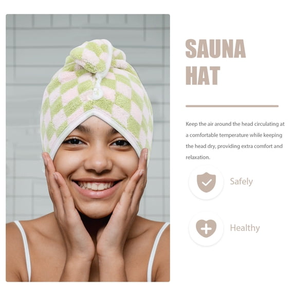 NICERIO 2Pcs Hair Towel Turban Hair Drying Towel Fit For Women During Shower