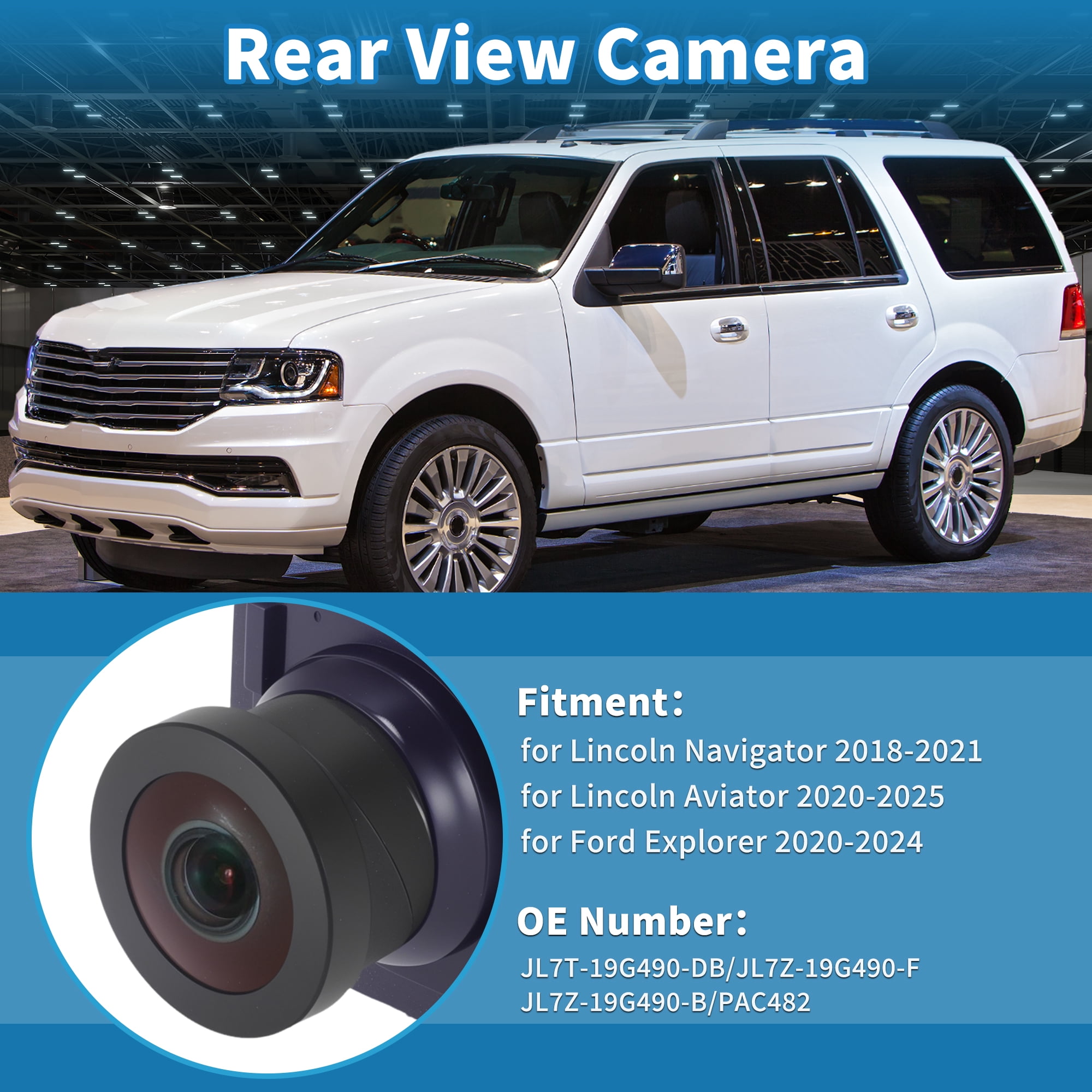 Unique Bargains Rear View Camera for Lincoln Navigator Aviator Explorer Park Assist Backup